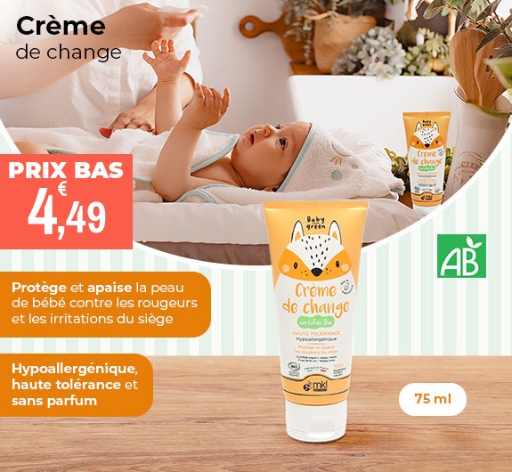 Prix bas MKL Baby Green Crème de change Bio