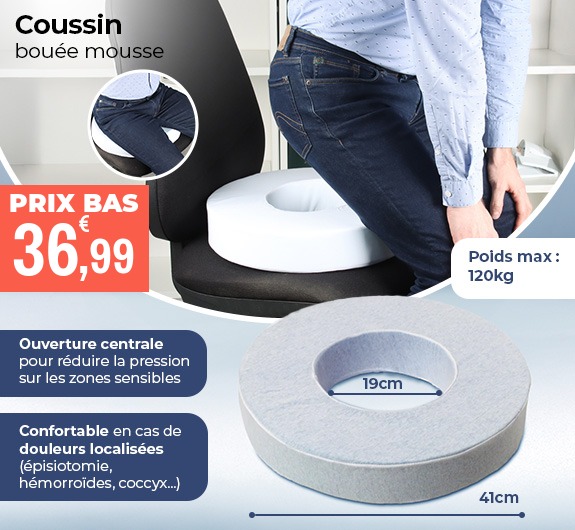 Prix bas Coussin rond percé