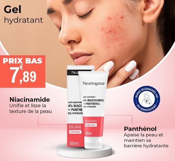 Prix bas gel hydratant acné Neutrogena