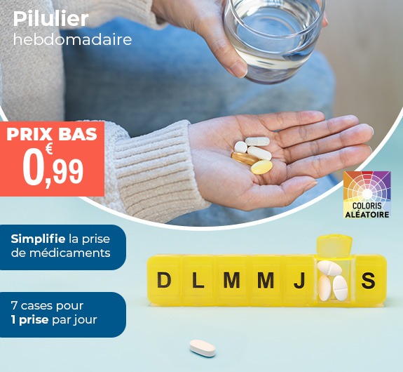 Prix bas Pilulier hebdomadaire grande contenance