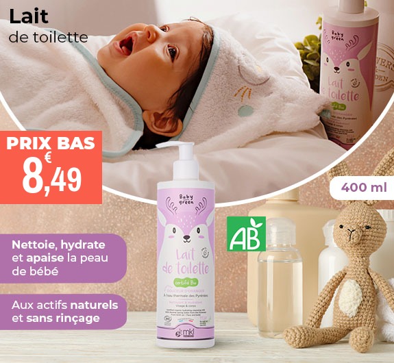Prix bas lait de toilette bio MKL