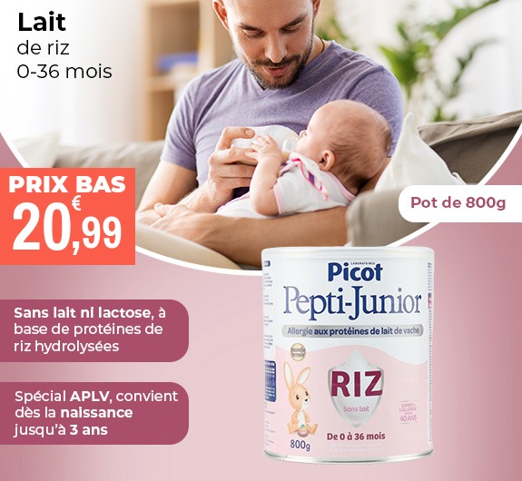 Prix bas Picot Pepti Junior Riz lait 0-36 mois