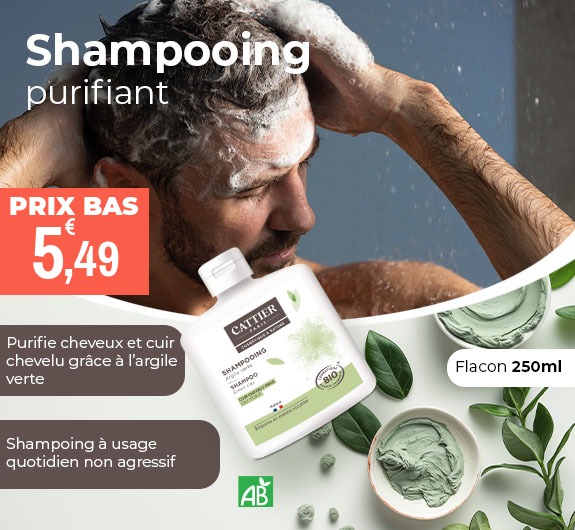 Prix bas shampooing Argile verte Bio