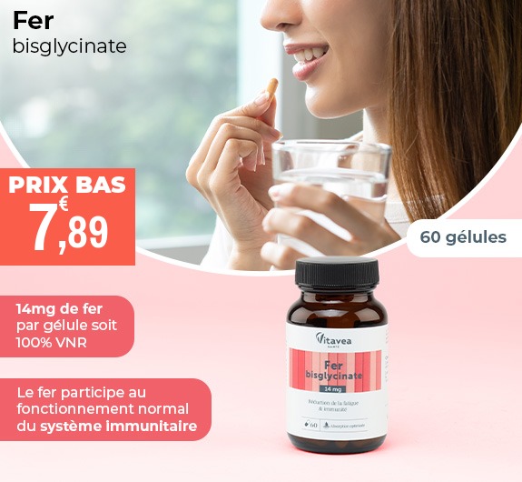 Prix bas Vitavea Fer bisglycinate gélules