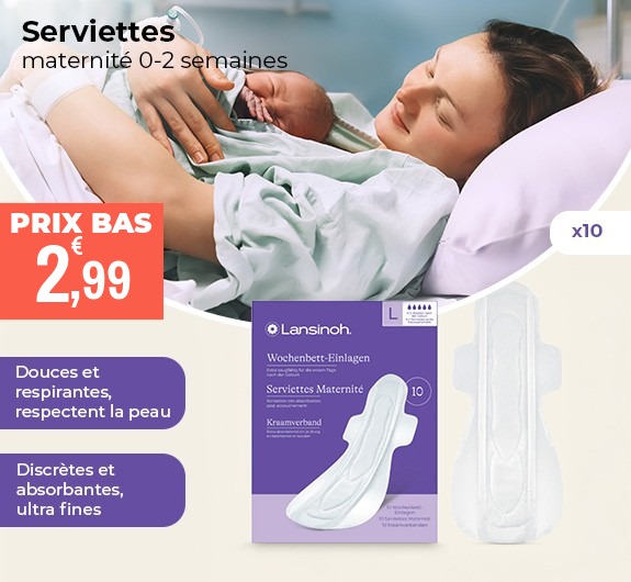 Prix bas Serviettes maternité lansinoh