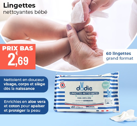 Prix bas Dodie Lingettes nettoyantes bébé