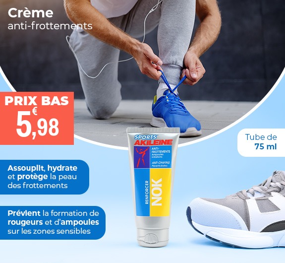 Prix bas Sports Akileïne Nok crème anti-frottements