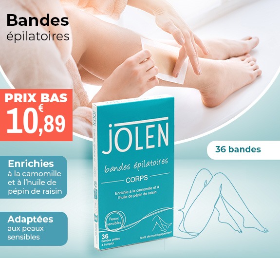 Prix bas Jolen bandes épilatoires