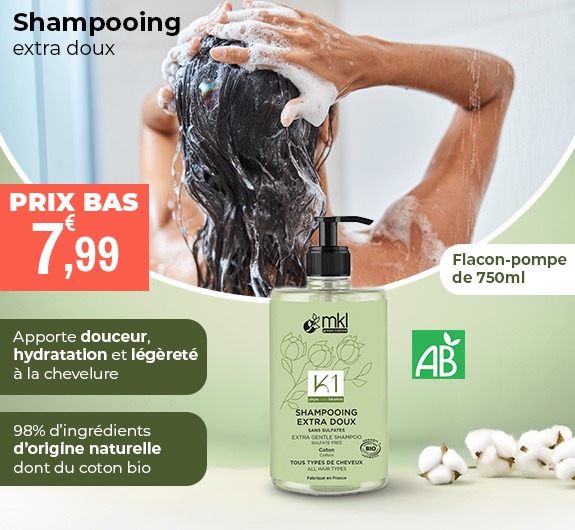 Prix bas MKL Shampooing Extra Doux Bio