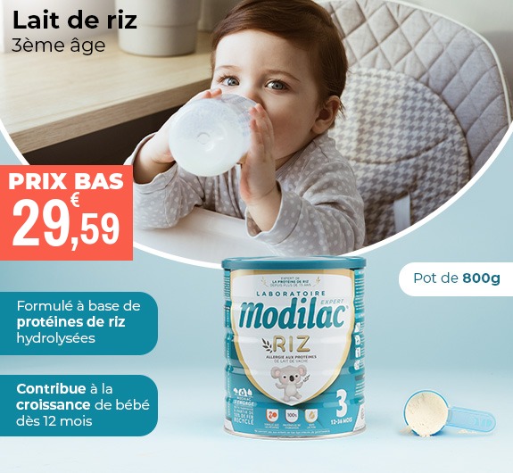 Prix bas Modilac Riz 3 lait 3ème âge
