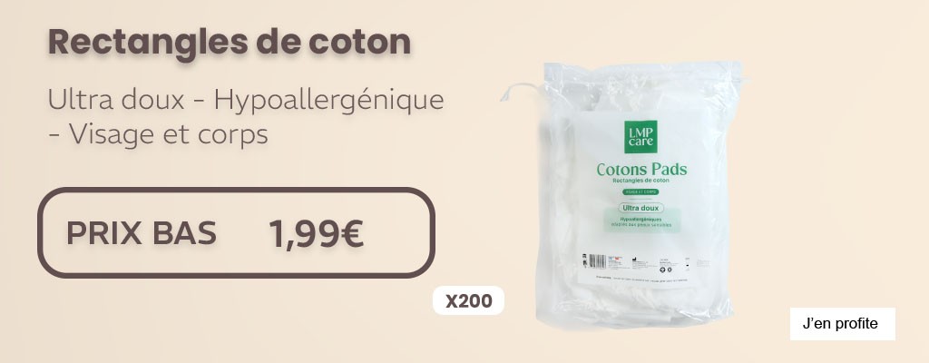 Prix bas rectangles de coton