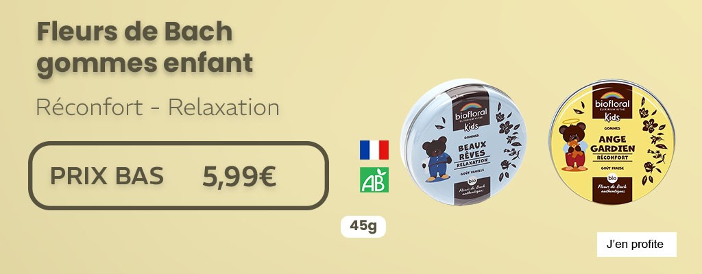 Prix bas fleurs de bach gommes enfant