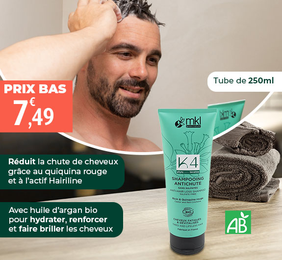 Prix bas Shampooing anti-chute bio MKL