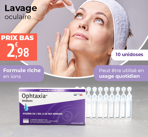 Prix bas Ophtaxia solution oculaire unidoses