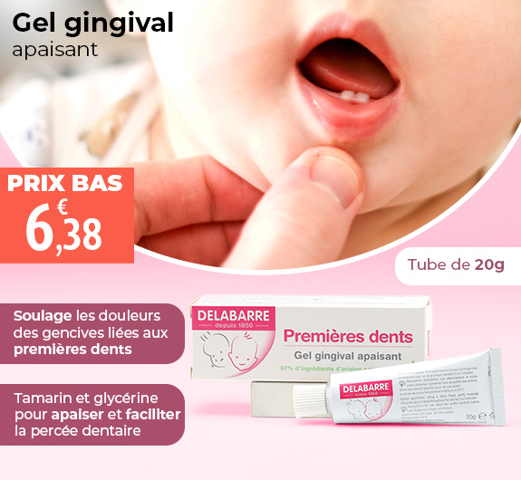 Prix bas Delabarre Premières dents Gel gingival apaisant