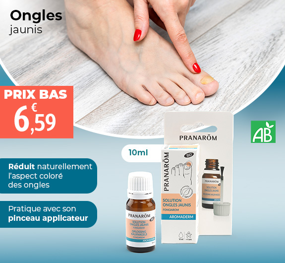 Prix bas Pranarom Ongles jaunis Bio vernis