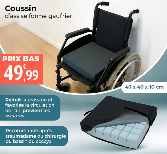 Prix bas Coussin d'assise forme gaufrier