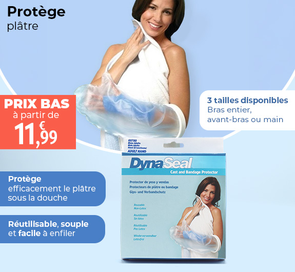 Prix bas Protection plâtre bras et mains Adulte DynaSeal