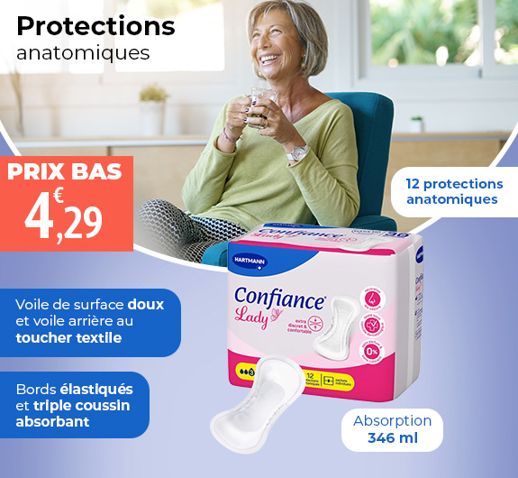 Prix bas Confiance Lady protections anatomiques