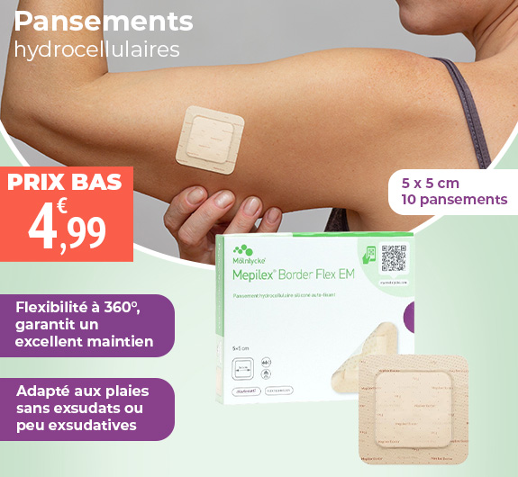 Prix bas Mepilex Border Flex EM pansements