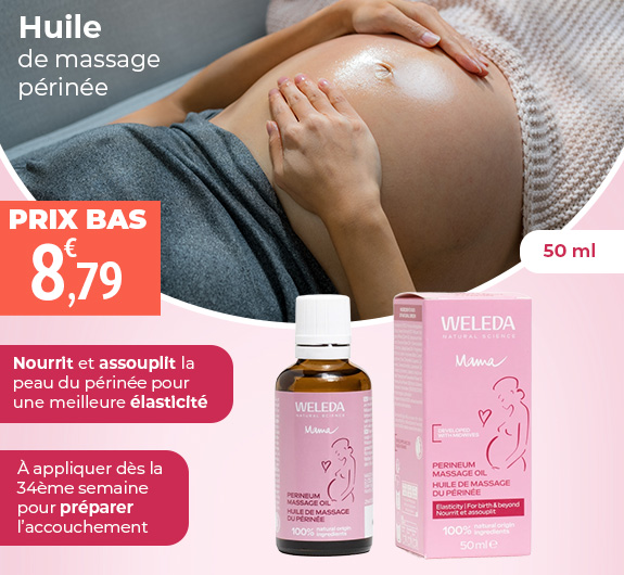 Prix bas Weleda huile de massage du périnée Bio