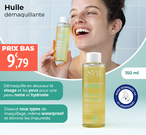 Prix bas SVR Physiopure Huile démaquillante