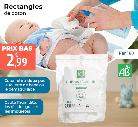 Prix bas rectangles de coton Bio