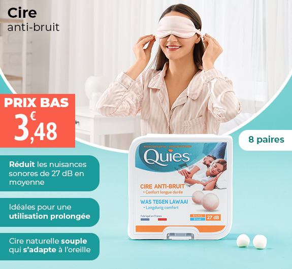 Prix bas Boules Quies en cire