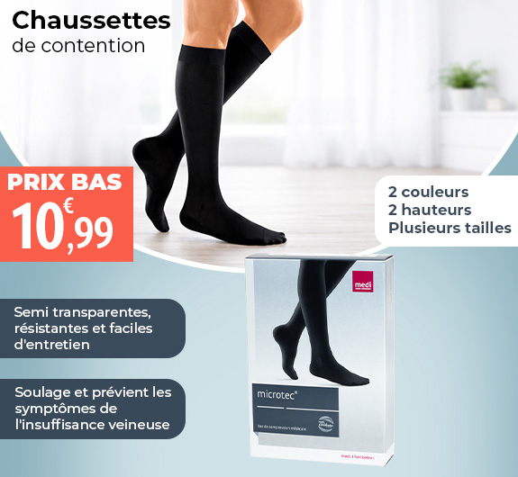 Prix bas chaussettes de contention Medi