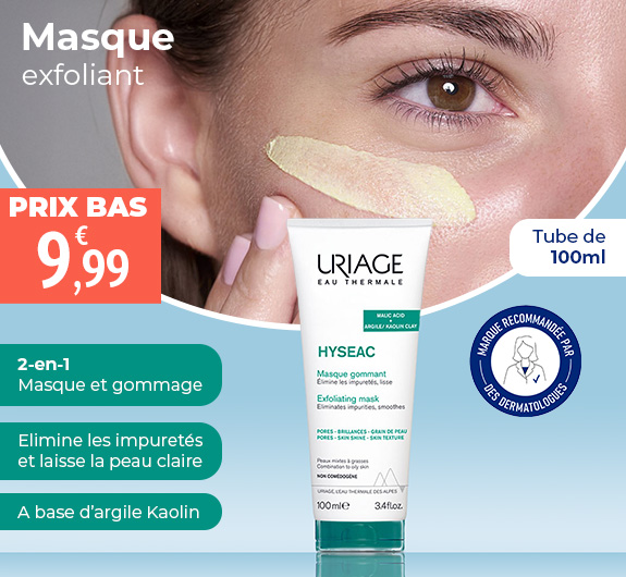 Prix bas masque gommant Uriage Hyséac