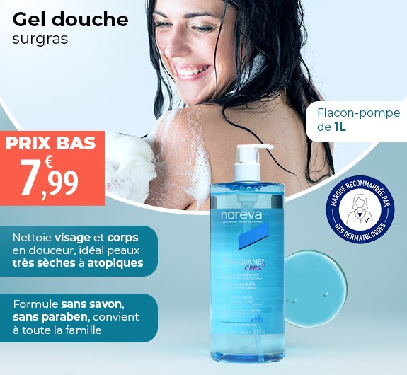 Prix bas Noreva Xerodiane AP+ Gel surgras liquide moussant
