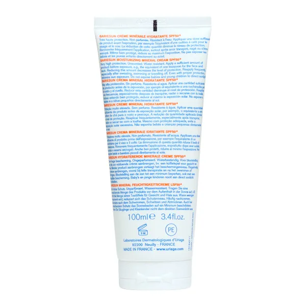 Uriage Bariesun crème solaire minérale hydratante SPF 50+