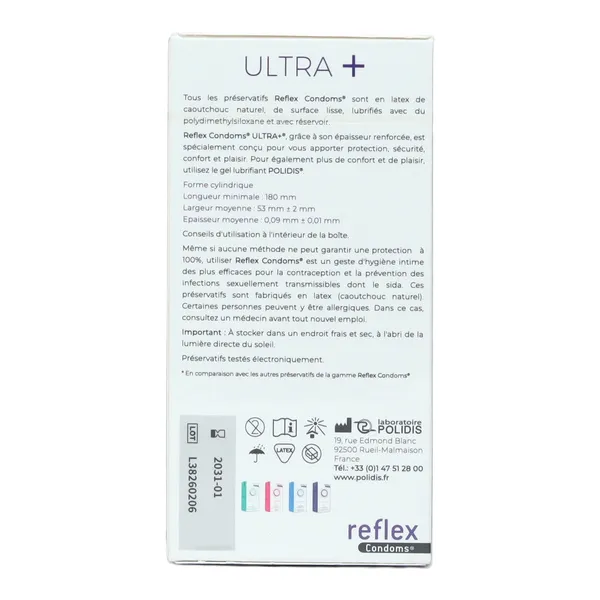 Reflex condoms Ultra+ préservatifs