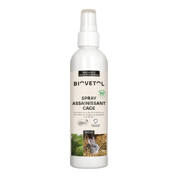 Spray assainissant cage rongeur Biovetol