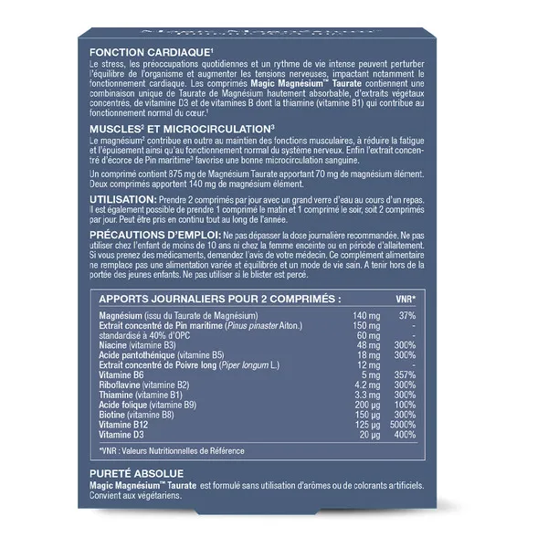 New Nordic Magic Magnésium Taurate 875 mg comprimés