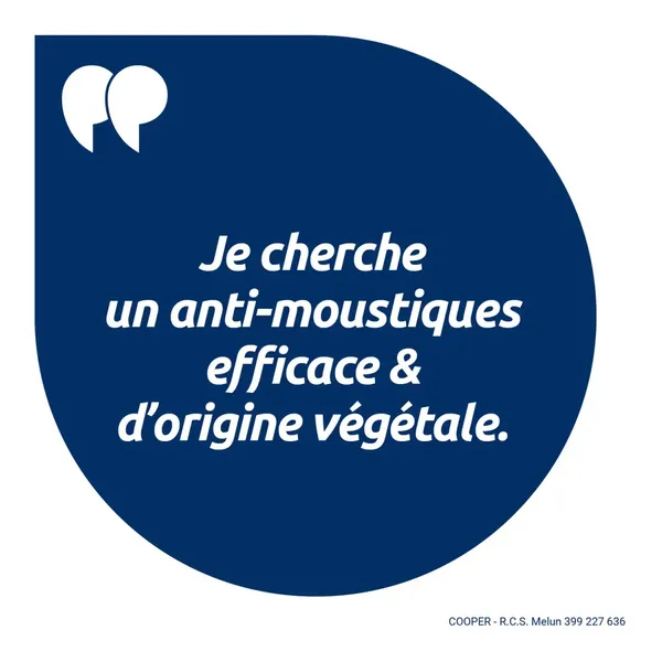 Insect Ecran Actif végétal Répulsif peau