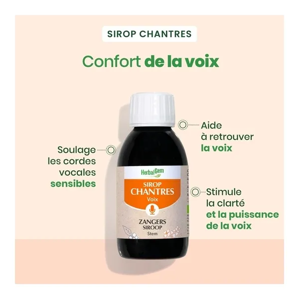 Herbalgem sirop des Chantres Bio