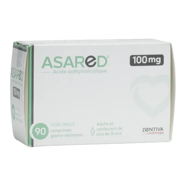 Acide acétylsalicylique 100 mg Asared comprimé