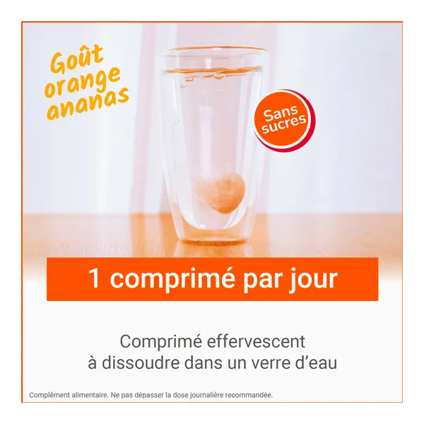 Vitascorbol C1000 vitamine C comprimés effervescents