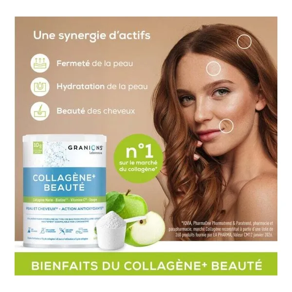 Granions Collagène+ Beauté poudre Pomme