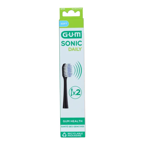 Gum Sonic daily têtes de brosse à dents électrique Soft