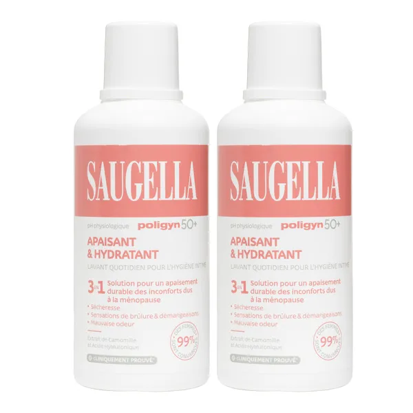 Saugella Poligyn 50+ Soin lavant intime Apaisant et Hydratant