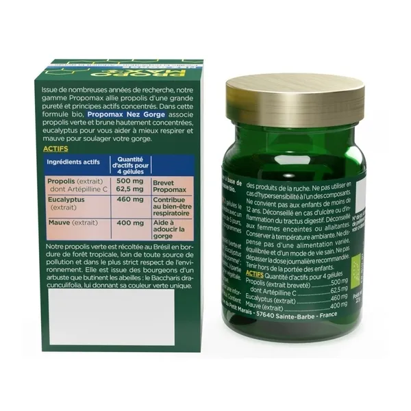 Lehning Propomax Nez Gorge bio gélules