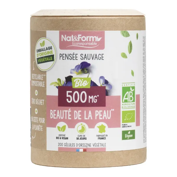 Nat et Form Ecoresponsable Pensée sauvage Bio gélules