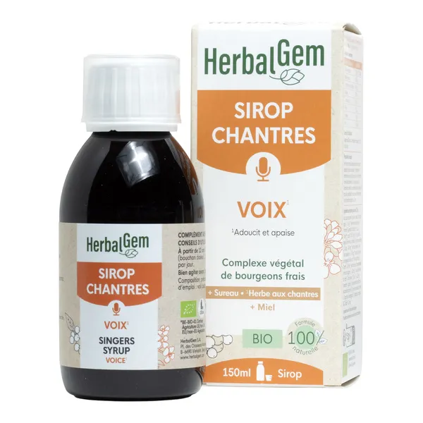 Herbalgem sirop des Chantres Bio