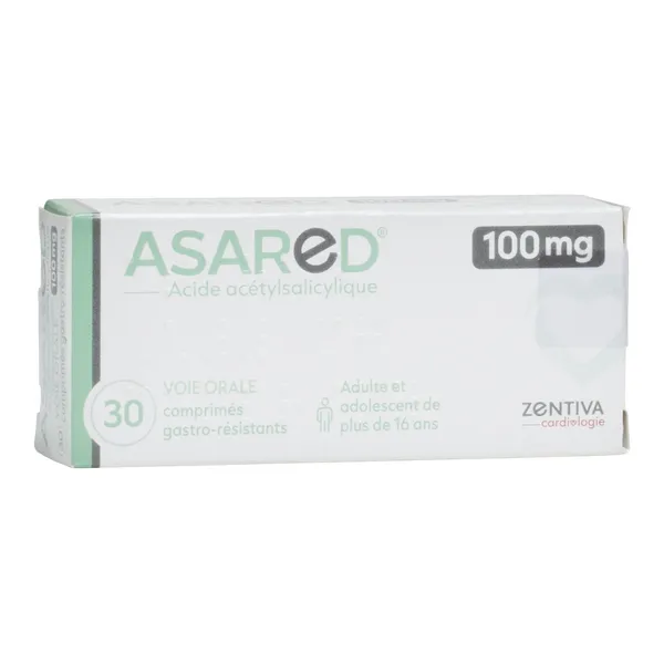 Acide acétylsalicylique 100 mg Asared comprimé