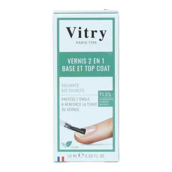 Vitry Vernis 2 en 1 Base et Top Coat
