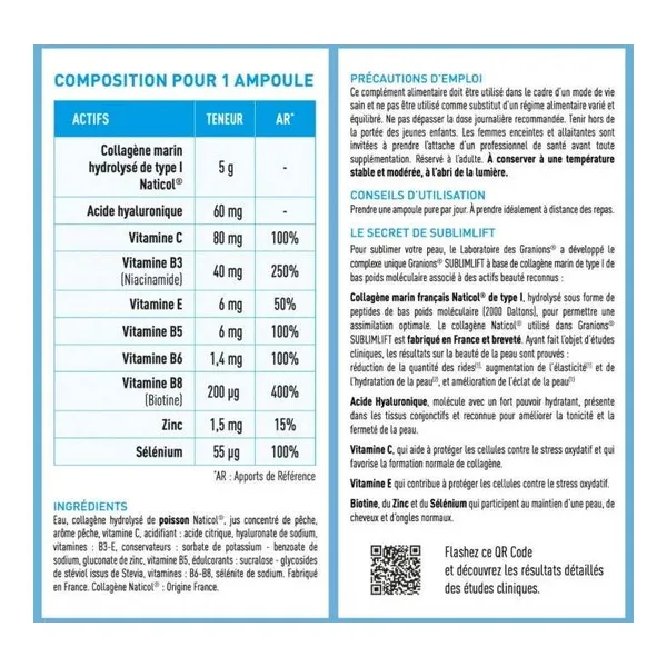 Granions Collagène+ Beauté SublimLift ampoules