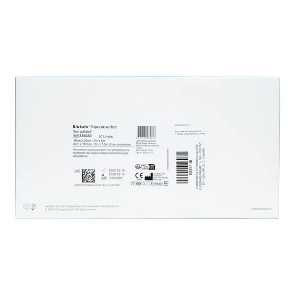 Biatain Pansement non adhésif Superabsorber