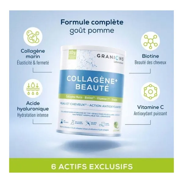 Granions Collagène+ Beauté poudre Pomme